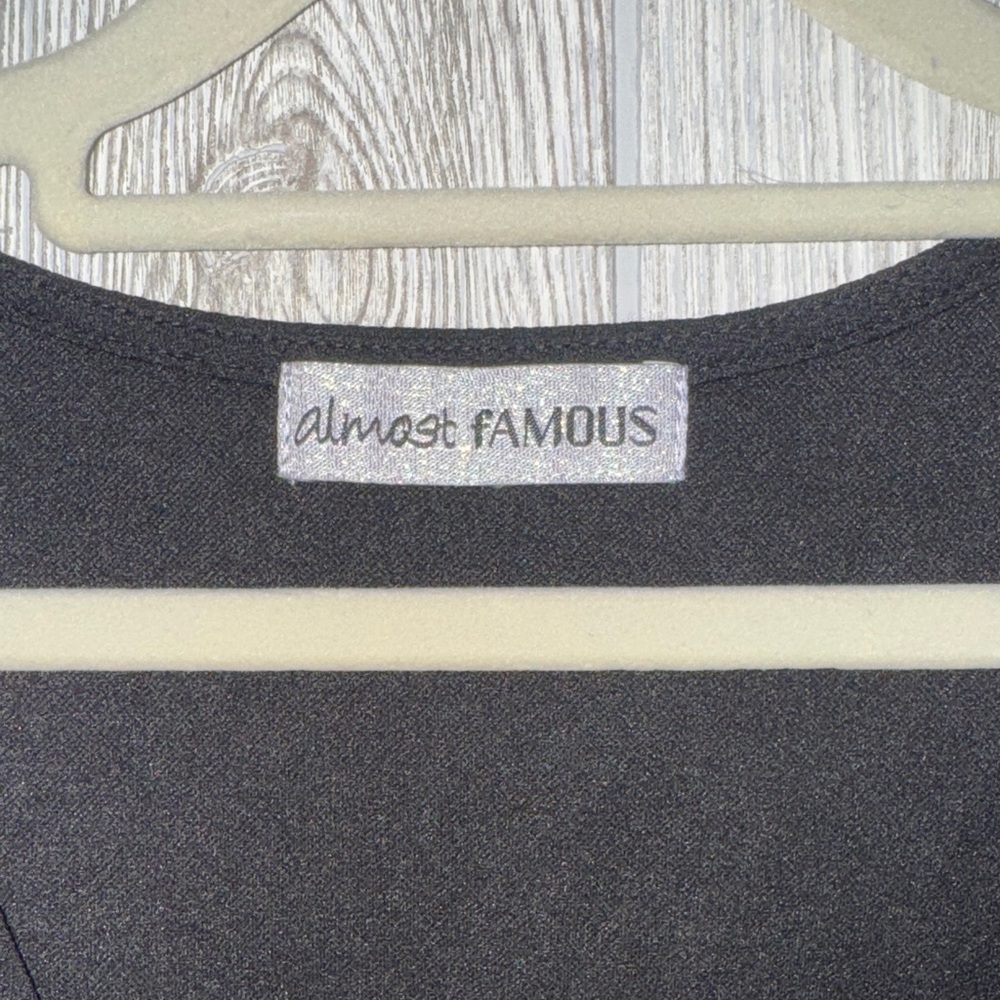 Almost Famous Black Mini Dress - Picture 2 of 9